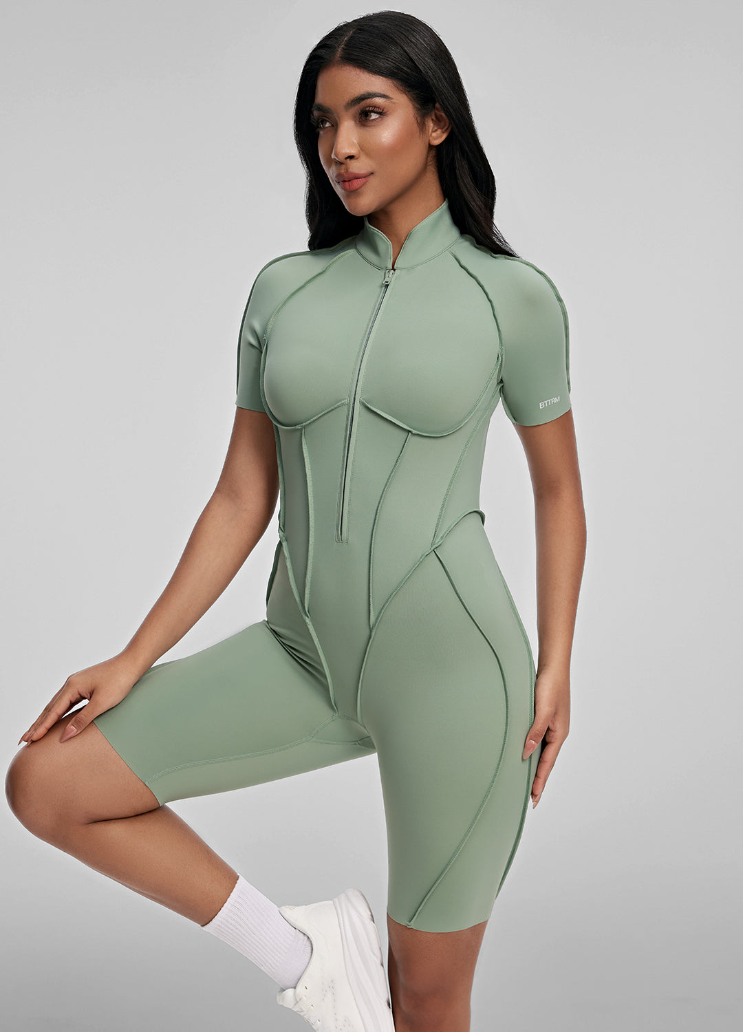 Macacão Skin Fit Curto - Verde
