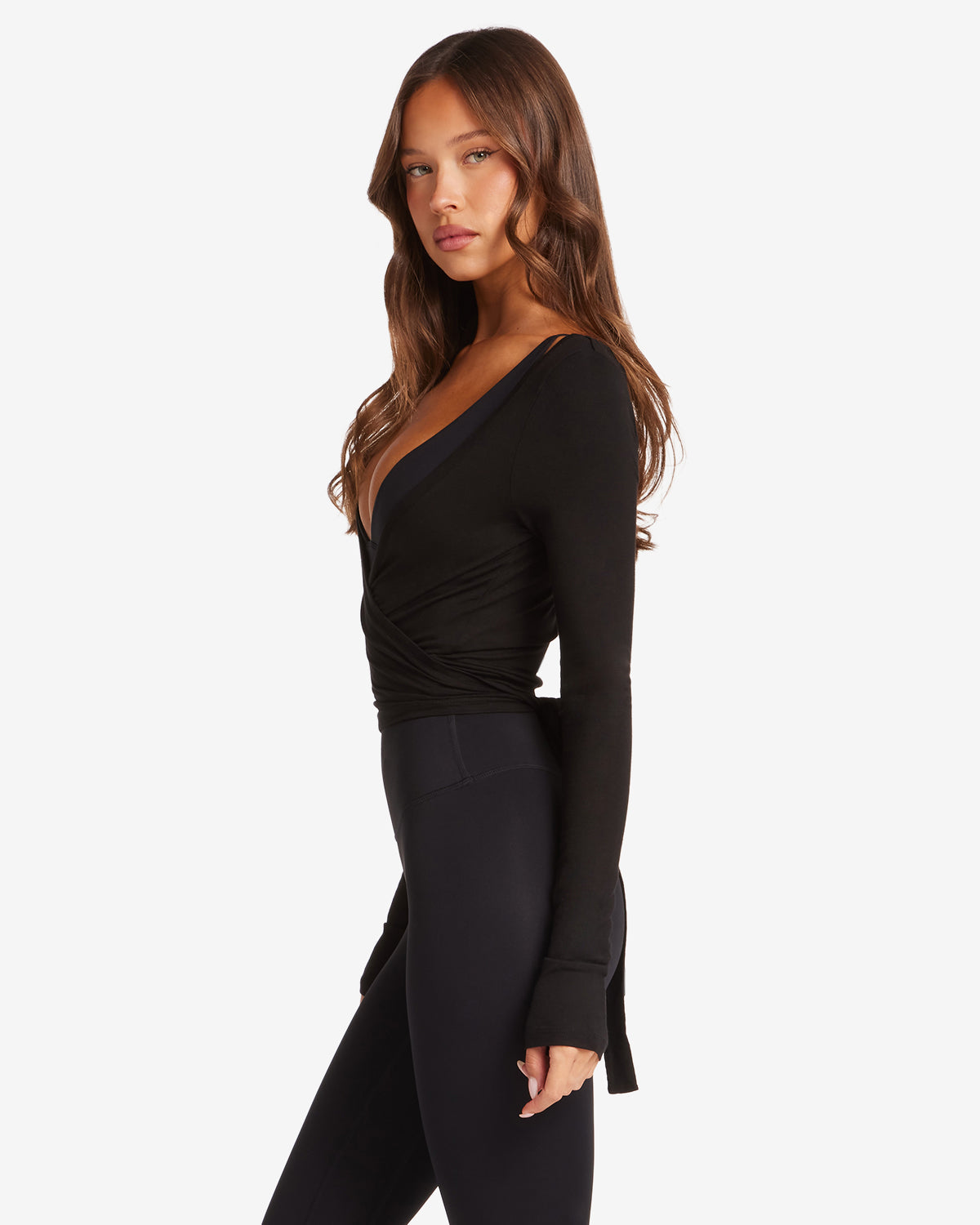 Blusa Transpassado Ballet - Preto